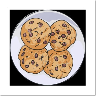 Chocolate Chip Cookies Biscuits Cookie Posters and Art